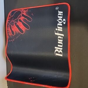 Black and Red computer mouse pad  NWOT IN ORGINAL BOX NEVER USED